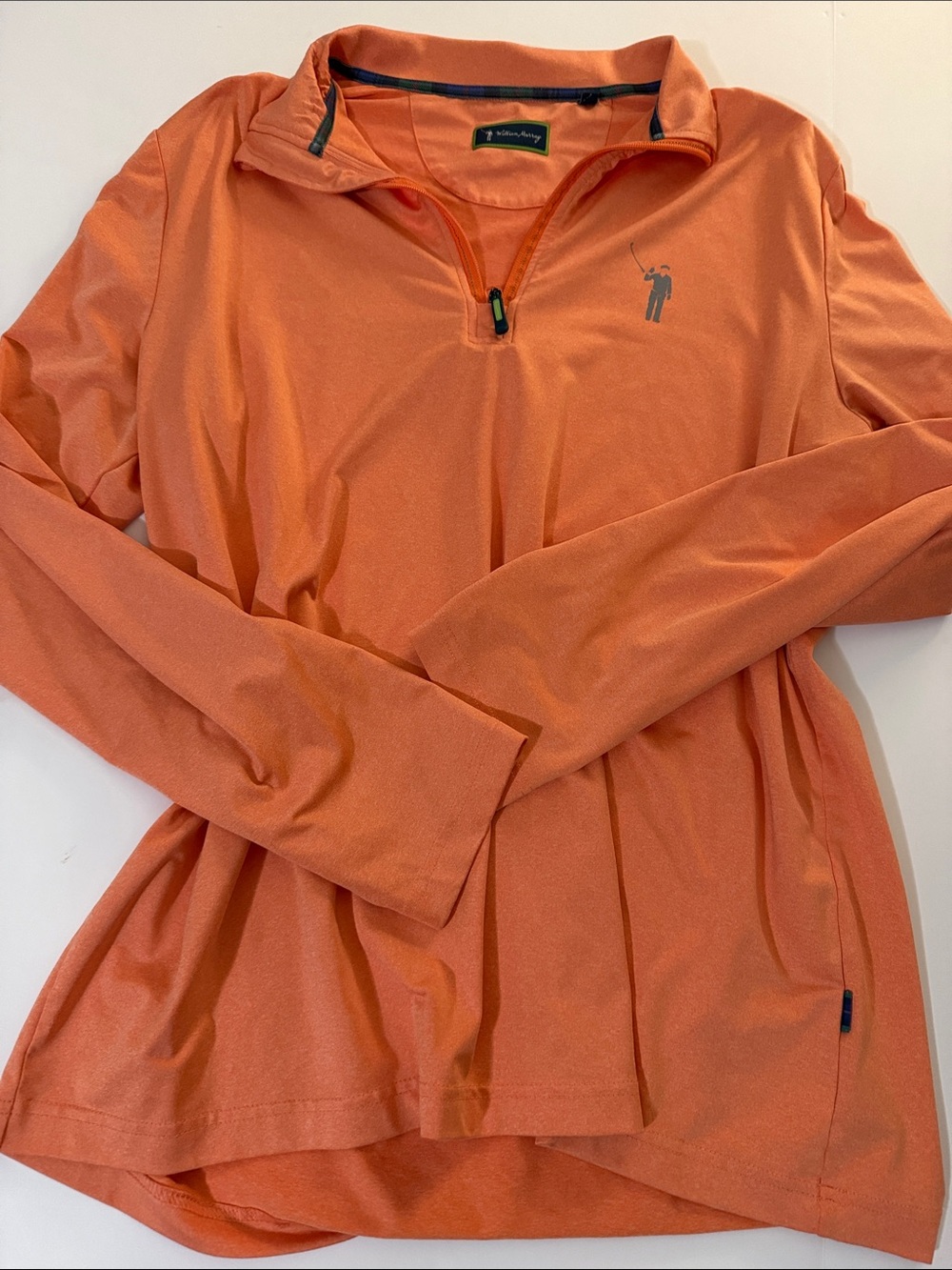 William Murray Orange Quarter-Zip Pullover